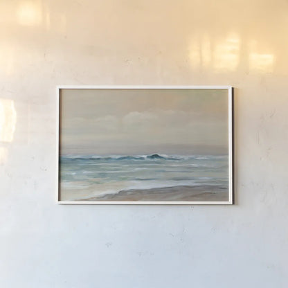 Whispering Ocean Waves by Silvia Vassileva. shown as a paper print in a white frame. Available as a archival giclee rolled canvas, fine art paper, or poster print. SKU 69142i.