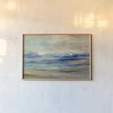 Whispering Wave by Silvia Vassileva. shown as a paper print in a natural frame. Available as a archival giclee rolled canvas, fine art paper, or poster print. SKU 42187i.