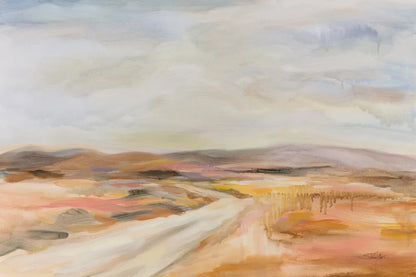 White Desert Road by Silvia Vassileva. SKU 89309i. Archival Giclee Fine art print for wall decor.