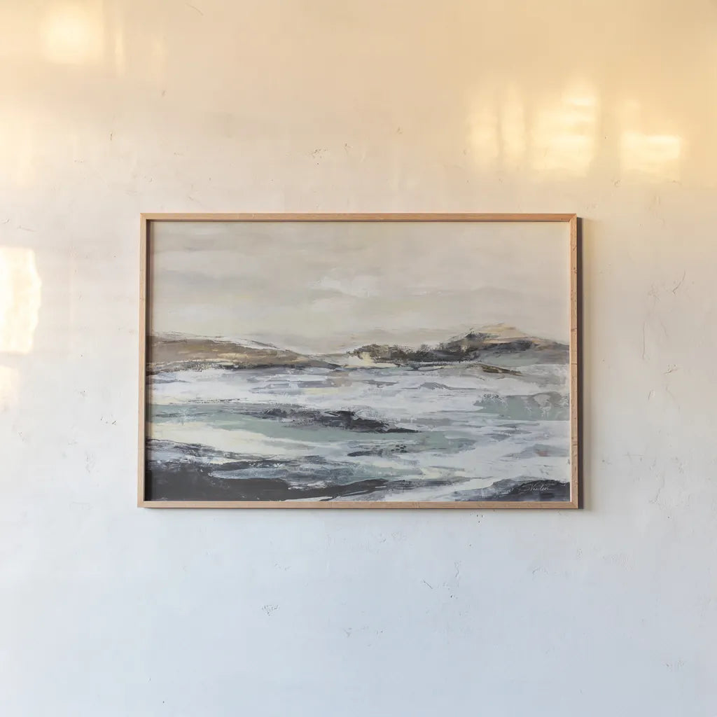 White River by Silvia Vassileva. shown as a paper print in a natural frame. Available as a archival giclee rolled canvas, fine art paper, or poster print. SKU 82624i.