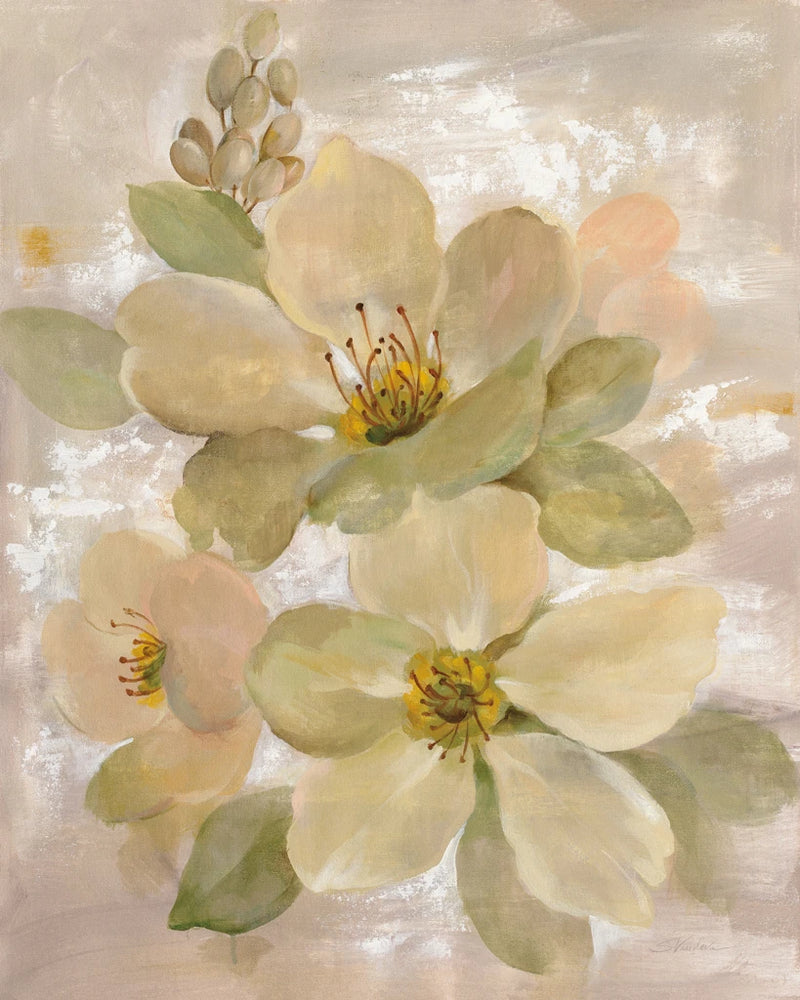 White on White Floral I by Silvia Vassileva