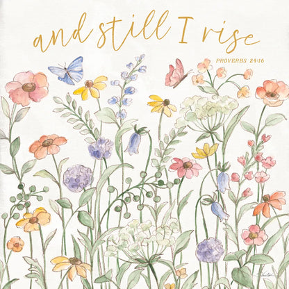 Wild Bloom III Religious by Silvia Vassileva. SKU 99218a. Archival Giclee Fine art print for wall decor.