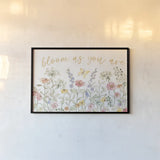 Wild Blooms I by Silvia Vassileva. shown as a paper print in a black flame. Available as a archival giclee rolled canvas, fine art paper, or poster print. SKU 98864i.