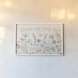 Wild Blooms I by Silvia Vassileva. shown as a paper print in a white frame. Available as a archival giclee rolled canvas, fine art paper, or poster print. SKU 98864i.