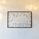 Wild Blooms IV by Silvia Vassileva. shown as a paper print in a black flame. Available as a archival giclee rolled canvas, fine art paper, or poster print. SKU 98867i.