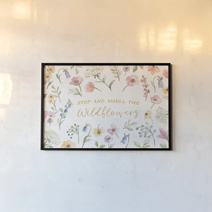 Wild Blooms IV by Silvia Vassileva. shown as a paper print in a black flame. Available as a archival giclee rolled canvas, fine art paper, or poster print. SKU 98867i.