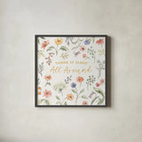Wild Blooms V by Silvia Vassileva. Shown in a sleek black glass frame for a contemporary gallery look. Available as an archival giclee rolled canvas, fine art paper, or poster print. SKU 98868a.