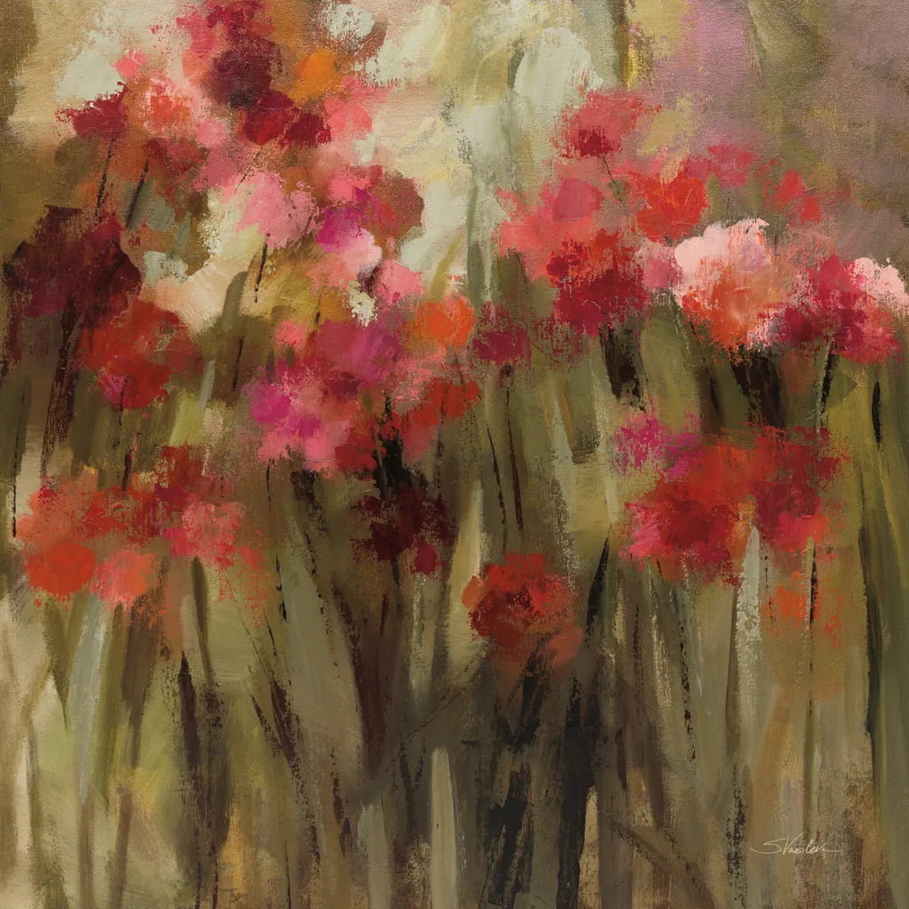 Wild Carnations by Silvia Vassileva. SKU 95704a. Archival Giclee Fine art print for wall decor.