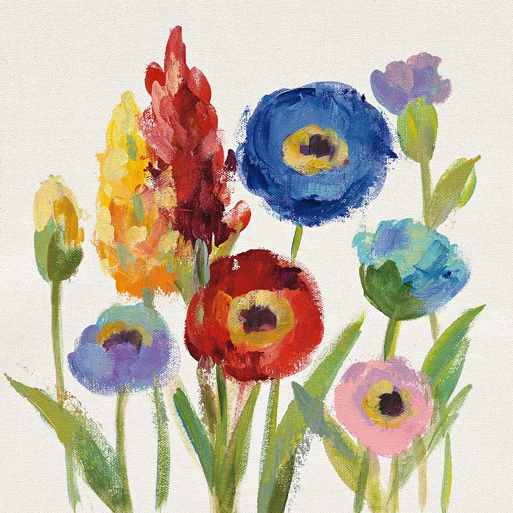 Wild Garden I by Silvia Vassileva. SKU 30152a. Archival Giclee Fine art print for wall decor.