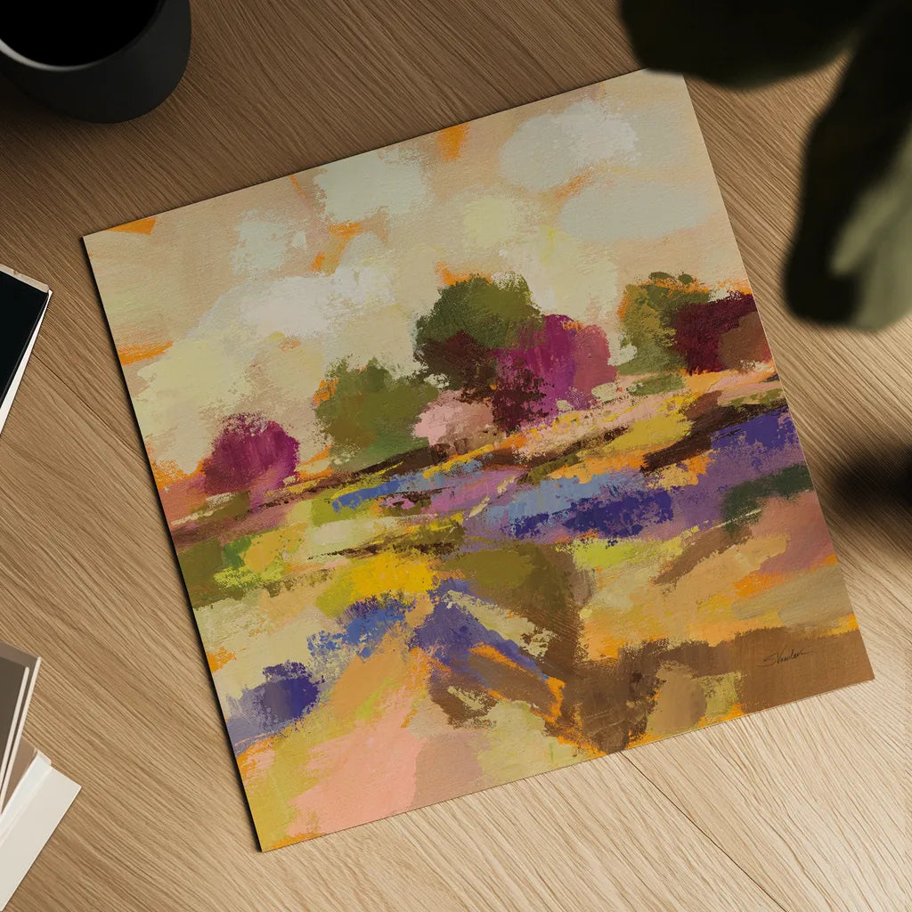 Wildflower Bloom I by Silvia Vassileva. Shown as a detailed flat fine art print, highlighting archival giclee quality. Available as an archival giclee rolled canvas, fine art paper, or poster print. SKU 90329a.