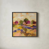 Wildflower Bloom I by Silvia Vassileva. Shown in a sleek black glass frame for a contemporary gallery look. Available as an archival giclee rolled canvas, fine art paper, or poster print. SKU 90329a.