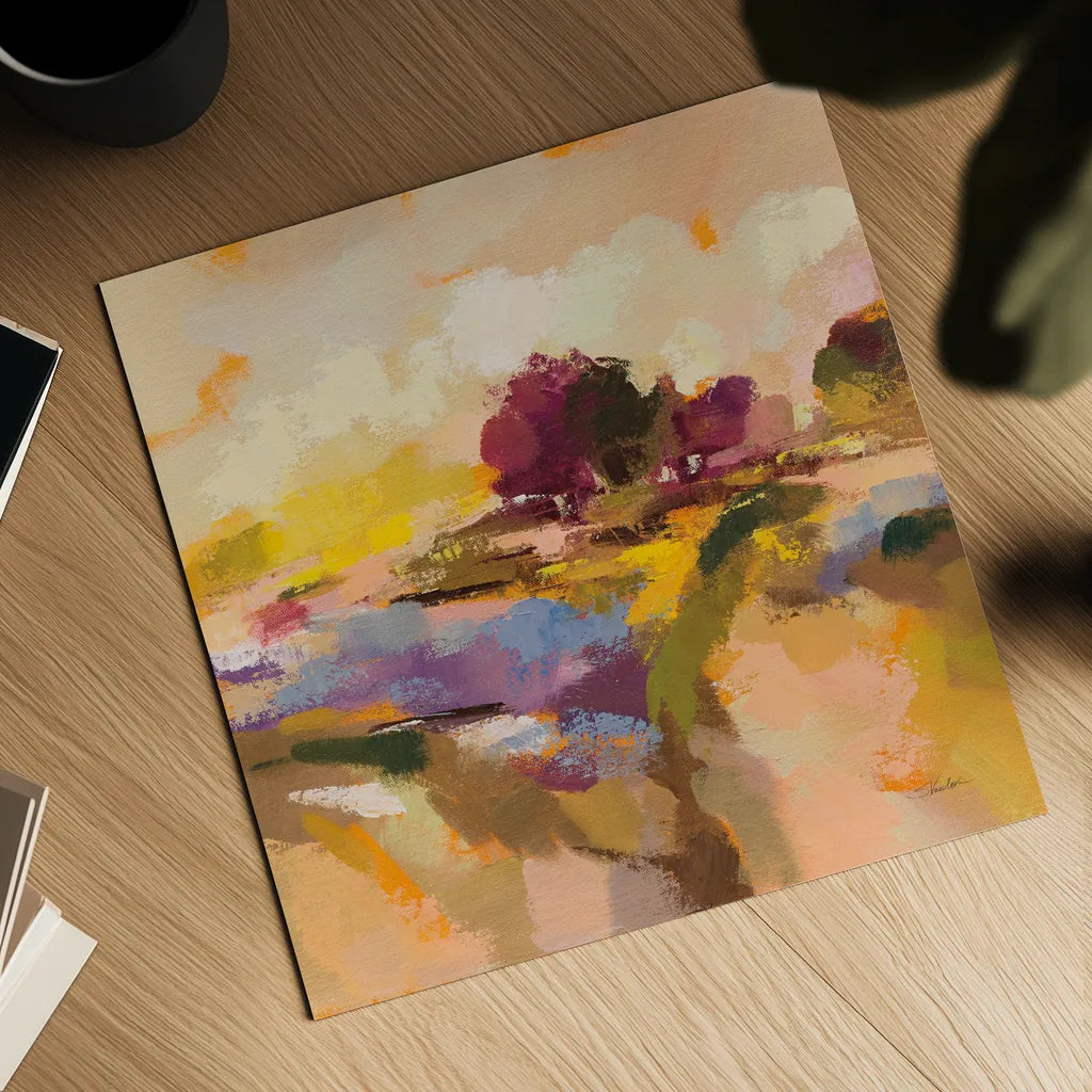 Wildflower Bloom II by Silvia Vassileva. Shown as a detailed flat fine art print, highlighting archival giclee quality. Available as an archival giclee rolled canvas, fine art paper, or poster print. SKU 90330a.