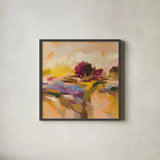 Wildflower Bloom II by Silvia Vassileva. Shown in a sleek black glass frame for a contemporary gallery look. Available as an archival giclee rolled canvas, fine art paper, or poster print. SKU 90330a.
