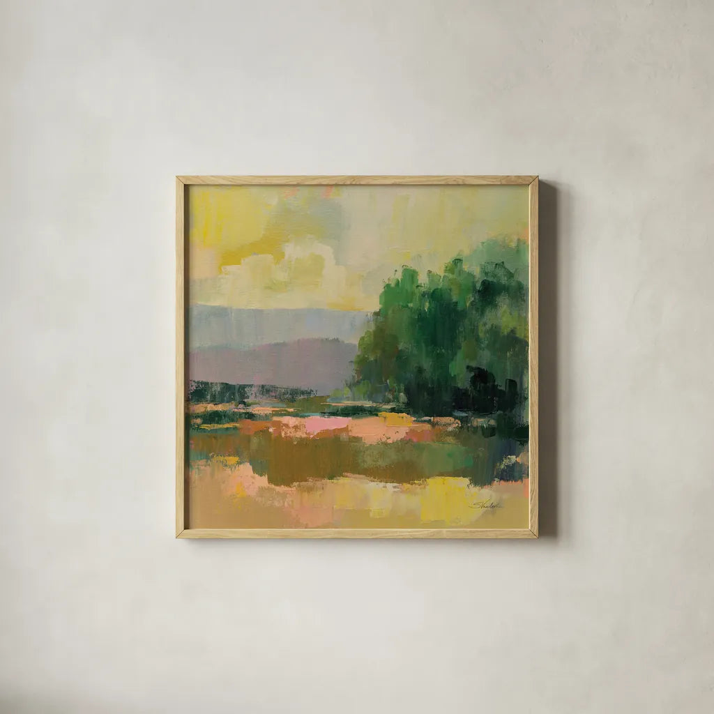 Willow by Silvia Vassileva. Shown in a natural wood glass frame for a timeless modern aesthetic. Available as an archival giclee rolled canvas, fine art paper, or poster print. SKU 89706a.