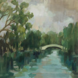 Willows by the Bridge by Silvia Vassileva. SKU 100284a. Archival Giclee Fine art print for wall decor.