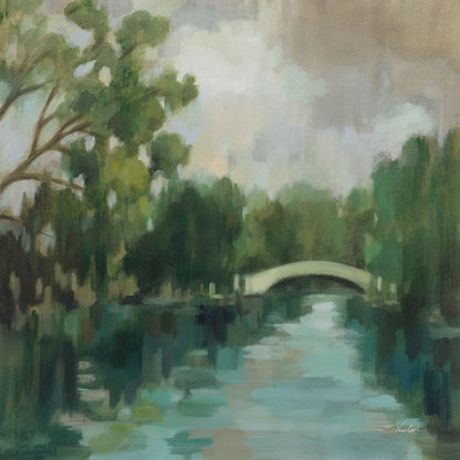 Willows by the Bridge by Silvia Vassileva. SKU 100284a. Archival Giclee Fine art print for wall decor.