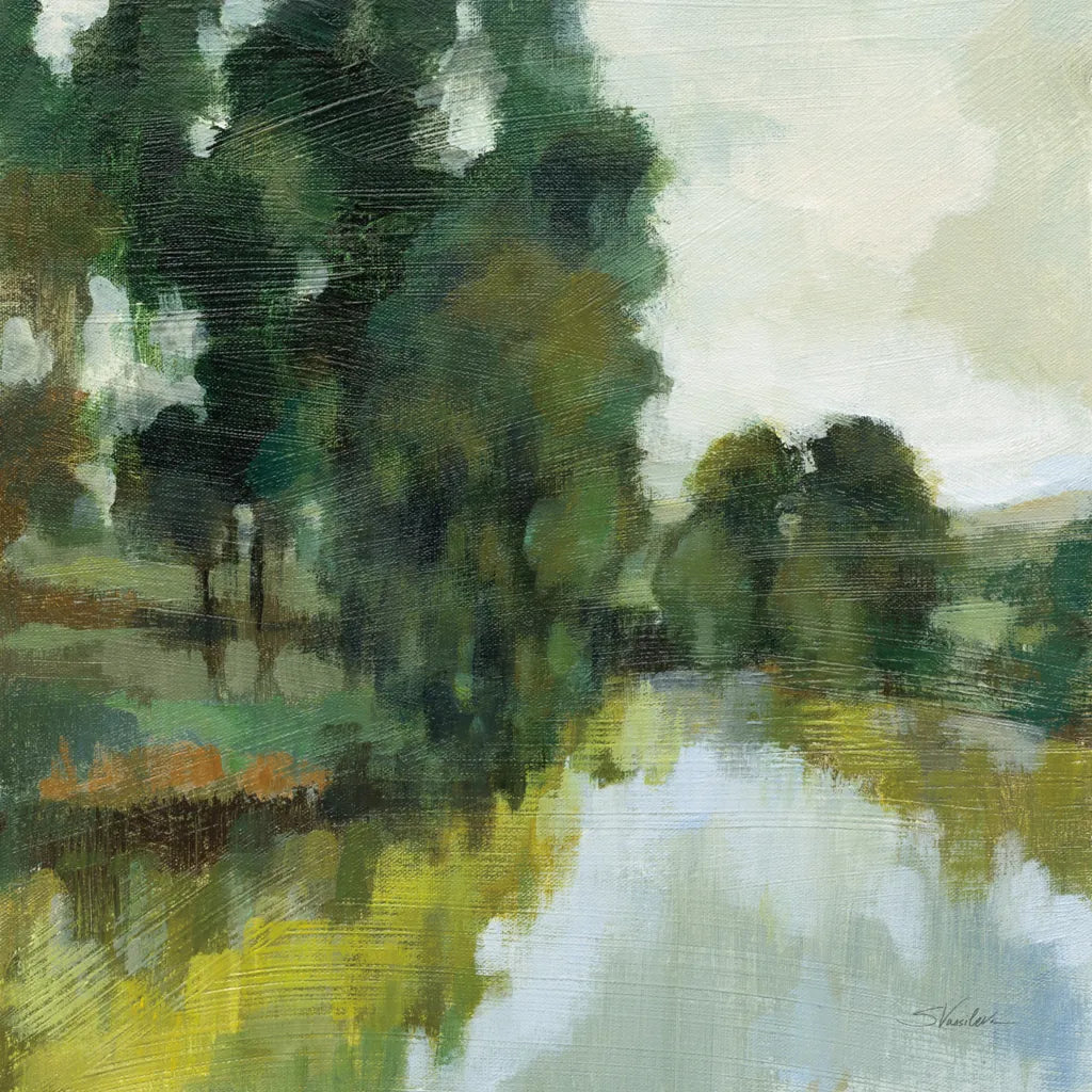 Willows by the Pond I by Silvia Vassileva. SKU 88693a. Archival Giclee Fine art print for wall decor.