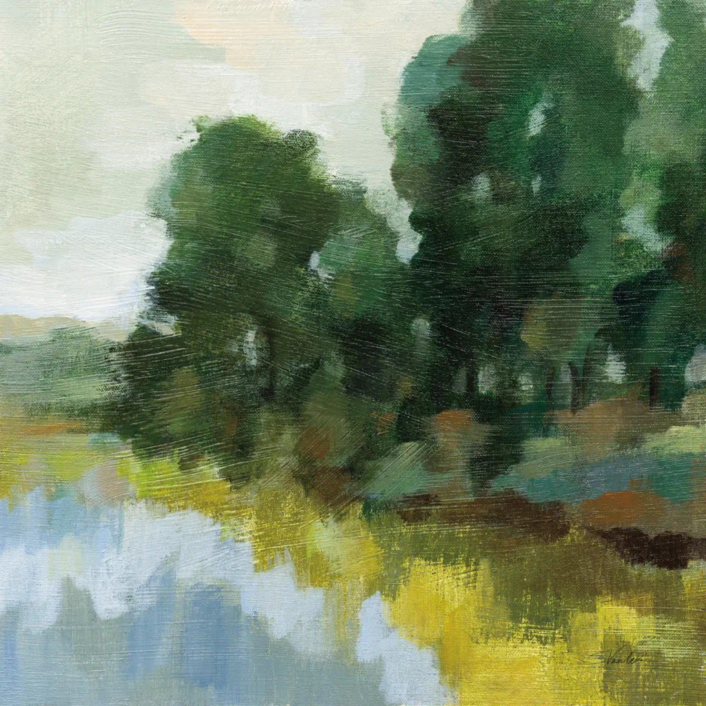 Willows by the Pond II by Silvia Vassileva. SKU 88694a. Archival Giclee Fine art print for wall decor.