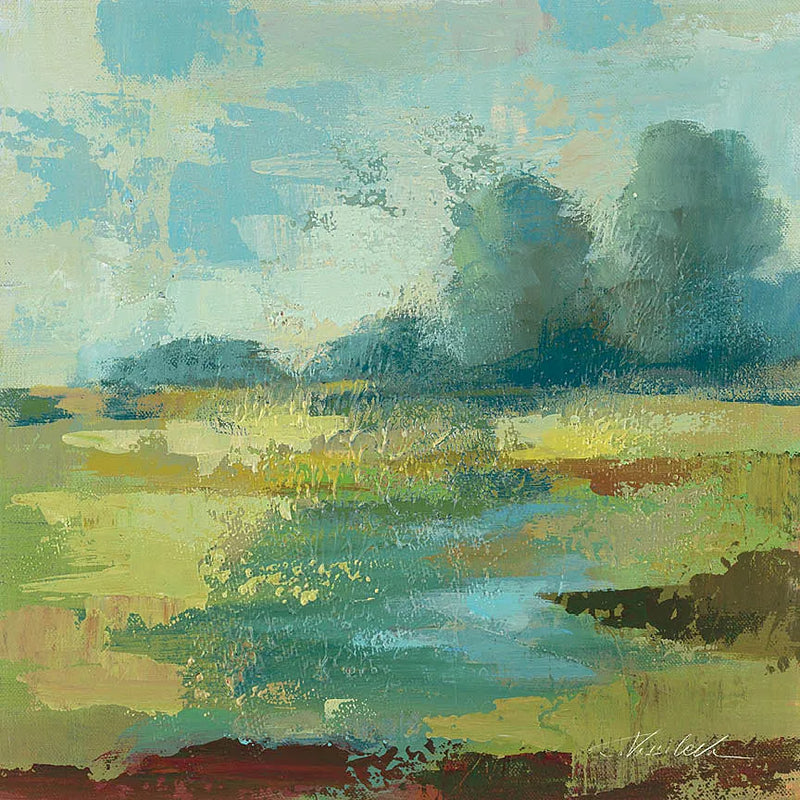 Windsor Blue Field IV by Silvia Vassileva. SKU 14779a. Archival Giclee Fine art print for wall decor.