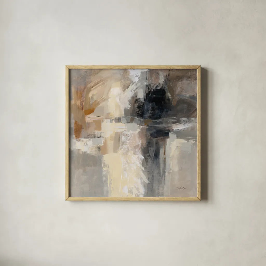 Wings by Silvia Vassileva. Shown in a natural wood glass frame for a timeless modern aesthetic. Available as an archival giclee rolled canvas, fine art paper, or poster print. SKU 73223a.