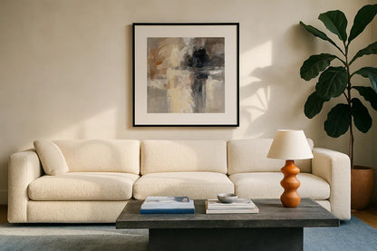 Wings by Silvia Vassileva. Displayed in a glass frame with matte in a clean modern living room. Available as an archival giclee rolled canvas, fine art paper, or poster print. SKU 73223a.