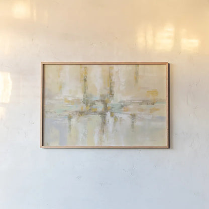 Winter Fjord by Silvia Vassileva. shown as a paper print in a natural frame. Available as a archival giclee rolled canvas, fine art paper, or poster print. SKU 65603i.