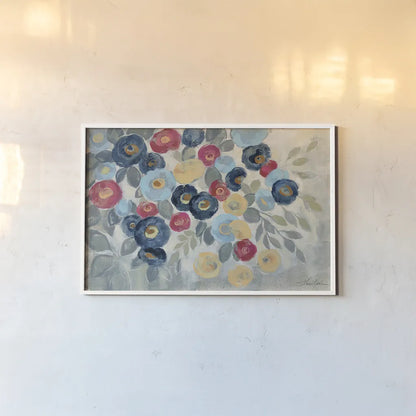Winter Flowers I by Silvia Vassileva. shown as a paper print in a white frame. Available as a archival giclee rolled canvas, fine art paper, or poster print. SKU 23933i.
