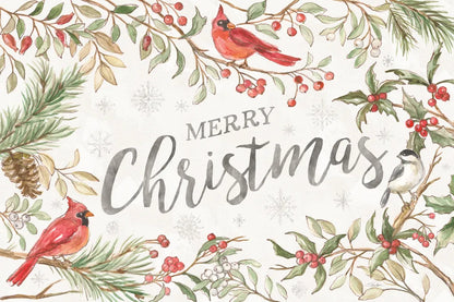 Winter Harmony I Merry Christmas by Silvia Vassileva. SKU 90104i. Archival Giclee Fine art print for wall decor.