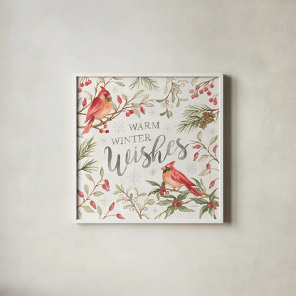 Winter Harmony III by Silvia Vassileva. Shown in a crisp white glass frame for a clean and minimalist style. Available as an archival giclee rolled canvas, fine art paper, or poster print. SKU 88836a.