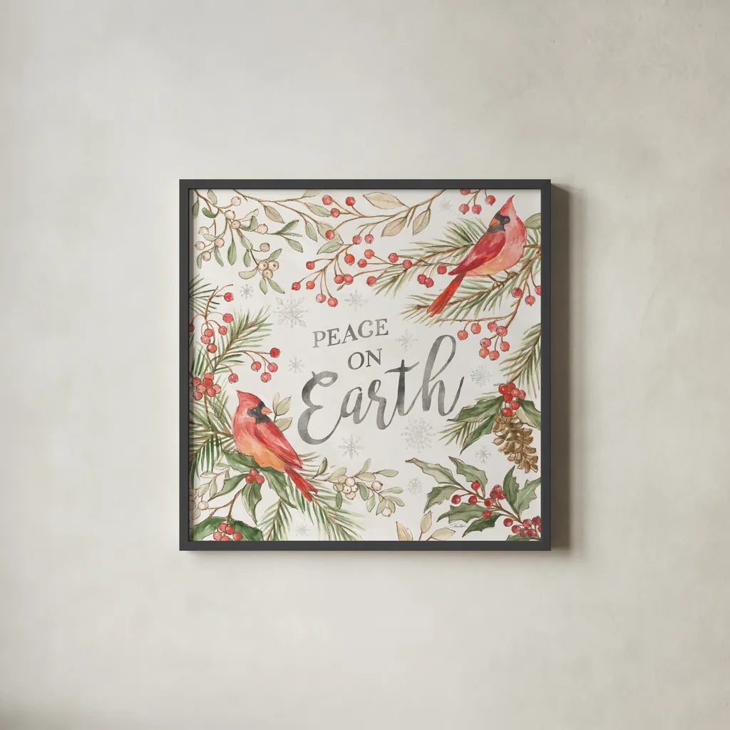 Winter Harmony IV by Silvia Vassileva. Shown in a sleek black glass frame for a contemporary gallery look. Available as an archival giclee rolled canvas, fine art paper, or poster print. SKU 88837a.