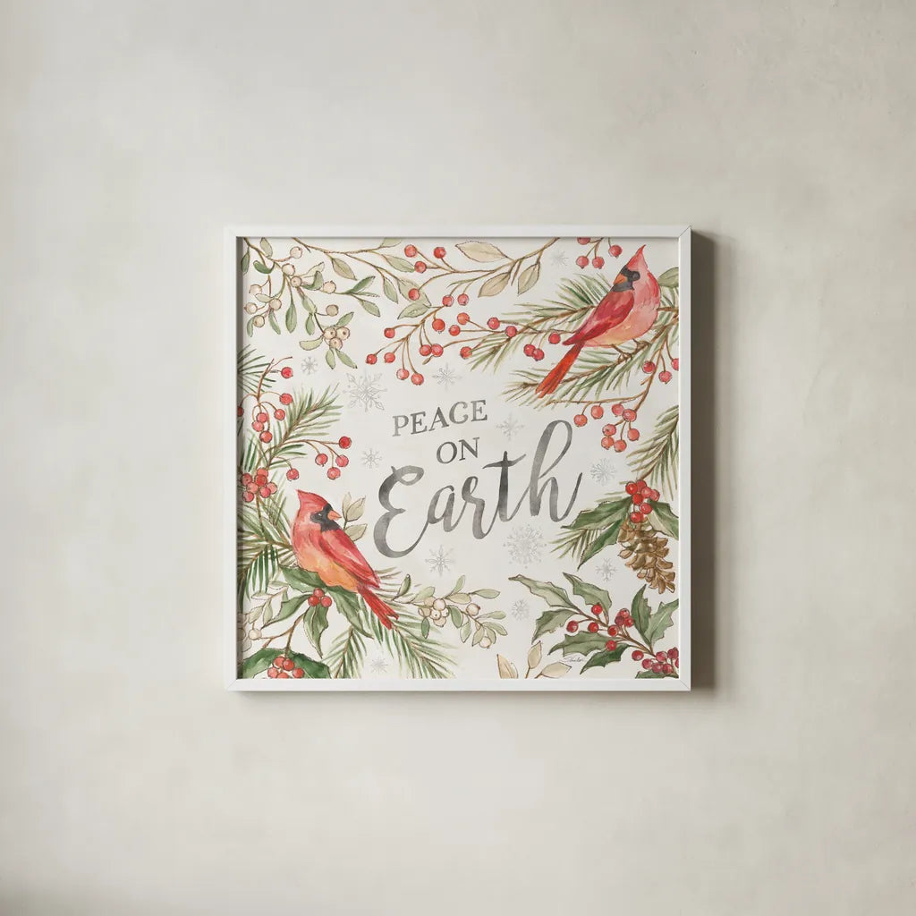 Winter Harmony IV by Silvia Vassileva. Shown in a crisp white glass frame for a clean and minimalist style. Available as an archival giclee rolled canvas, fine art paper, or poster print. SKU 88837a.