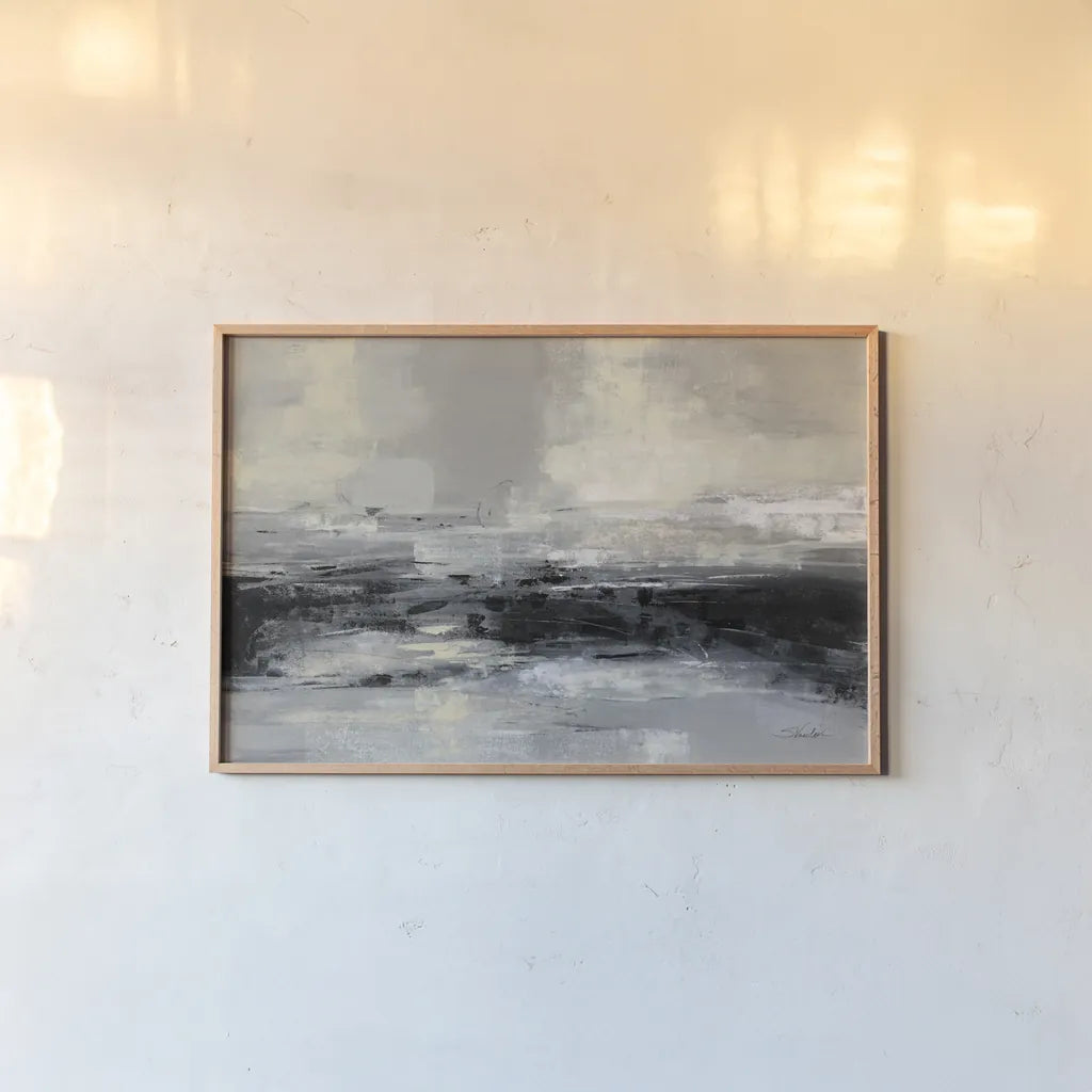 Winter Road by Silvia Vassileva. shown as a paper print in a natural frame. Available as a archival giclee rolled canvas, fine art paper, or poster print. SKU 71967i.