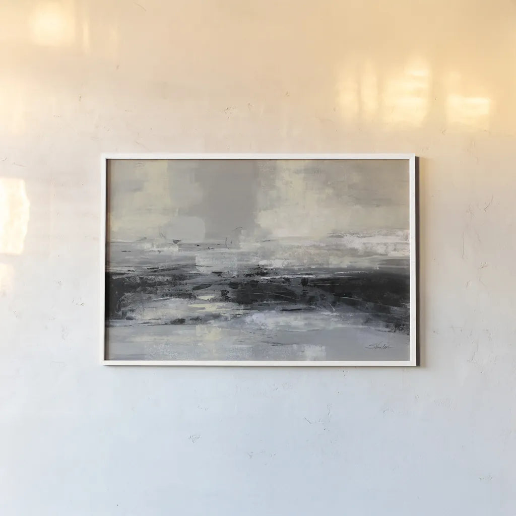 Winter Road by Silvia Vassileva. shown as a paper print in a white frame. Available as a archival giclee rolled canvas, fine art paper, or poster print. SKU 71967i.