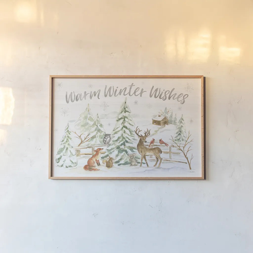 Winter Wonderland I by Silvia Vassileva. shown as a paper print in a natural frame. Available as a archival giclee rolled canvas, fine art paper, or poster print. SKU 83857i.