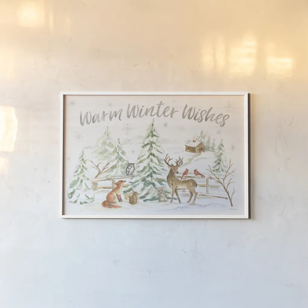 Winter Wonderland I by Silvia Vassileva. shown as a paper print in a white frame. Available as a archival giclee rolled canvas, fine art paper, or poster print. SKU 83857i.