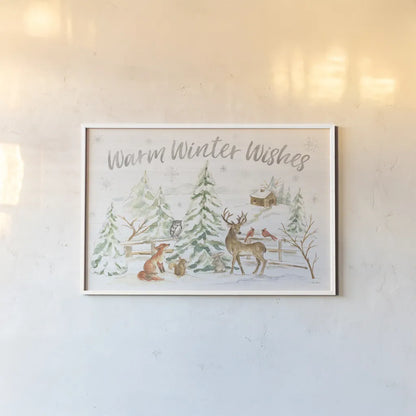 Winter Wonderland I by Silvia Vassileva. shown as a paper print in a white frame. Available as a archival giclee rolled canvas, fine art paper, or poster print. SKU 83857i.