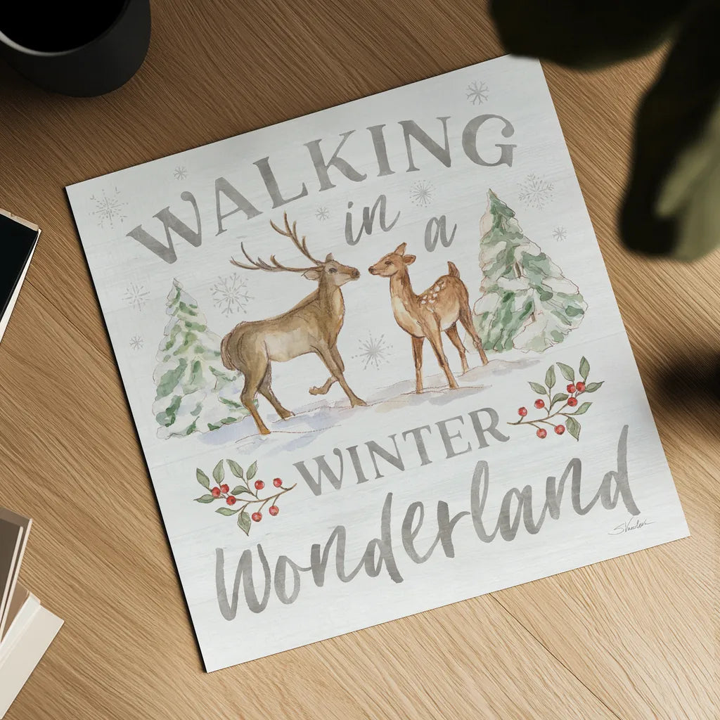 Winter Wonderland II by Silvia Vassileva. Shown as a detailed flat fine art print, highlighting archival giclee quality. Available as an archival giclee rolled canvas, fine art paper, or poster print. SKU 83858a.