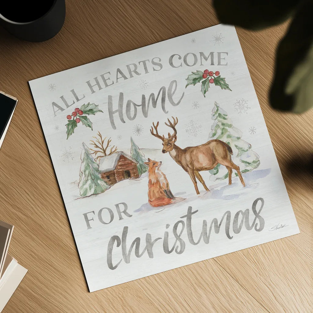 Winter Wonderland III by Silvia Vassileva. Shown as a detailed flat fine art print, highlighting archival giclee quality. Available as an archival giclee rolled canvas, fine art paper, or poster print. SKU 83859a.