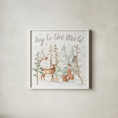 Winter Wonderland IV by Silvia Vassileva. Shown in a crisp white glass frame for a clean and minimalist style. Available as an archival giclee rolled canvas, fine art paper, or poster print. SKU 83860a.