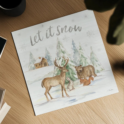 Winter Wonderland V by Silvia Vassileva. Shown as a detailed flat fine art print, highlighting archival giclee quality. Available as an archival giclee rolled canvas, fine art paper, or poster print. SKU 83861a.