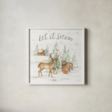 Winter Wonderland V by Silvia Vassileva. Shown in a crisp white glass frame for a clean and minimalist style. Available as an archival giclee rolled canvas, fine art paper, or poster print. SKU 83861a.