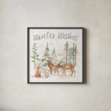 Winter Wonderland VII by Silvia Vassileva. Shown in a sleek black glass frame for a contemporary gallery look. Available as an archival giclee rolled canvas, fine art paper, or poster print. SKU 83863a.