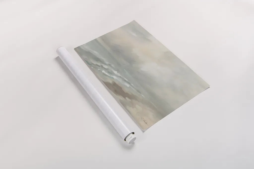Wispy Clouds at Dawn by Silvia Vassileva. shown as a rolled paper print. Available as archival giclee rolled canvas, fine art paper, or poster print. SKU 100056i.