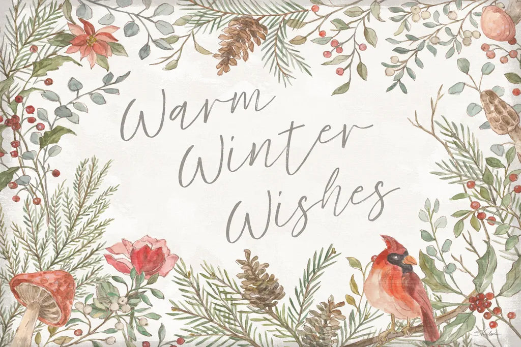 Woodland Christmas I by Silvia Vassileva. SKU 78222i. Archival Giclee Fine art print for wall decor.