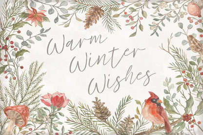 Woodland Christmas I by Silvia Vassileva. SKU 78222i. Archival Giclee Fine art print for wall decor.