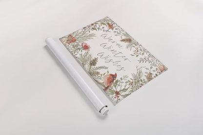 Woodland Christmas I by Silvia Vassileva. shown as a rolled paper print. Available as archival giclee rolled canvas, fine art paper, or poster print. SKU 78222i.