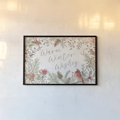 Woodland Christmas I by Silvia Vassileva. shown as a paper print in a black flame. Available as a archival giclee rolled canvas, fine art paper, or poster print. SKU 78222i.