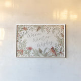 Woodland Christmas I by Silvia Vassileva. shown as a paper print in a white frame. Available as a archival giclee rolled canvas, fine art paper, or poster print. SKU 78222i.