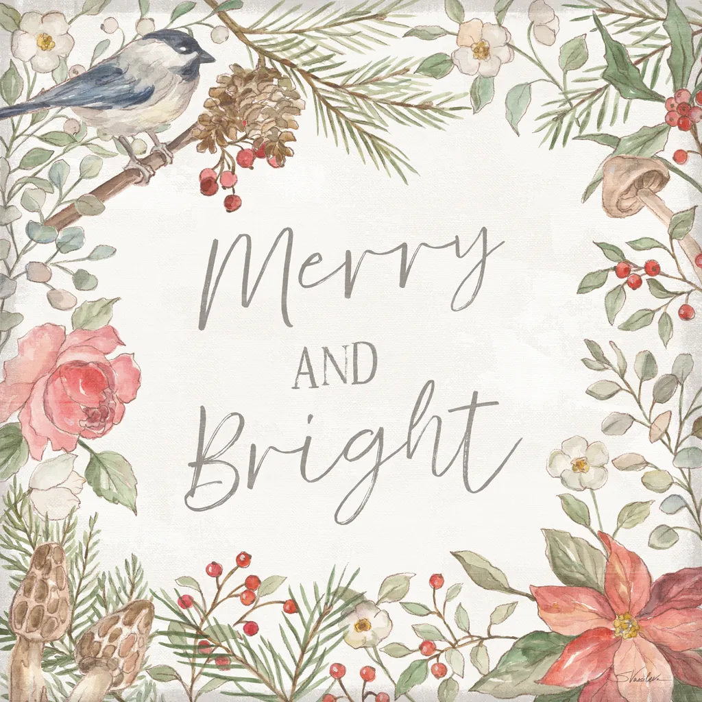 Woodland Christmas II by Silvia Vassileva. SKU 78223a. Archival Giclee Fine art print for wall decor.