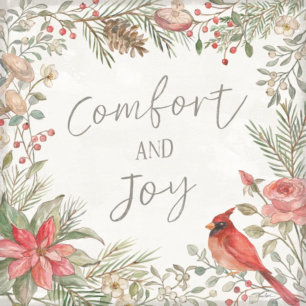 Woodland Christmas III by Silvia Vassileva. SKU 78224a. Archival Giclee Fine art print for wall decor.